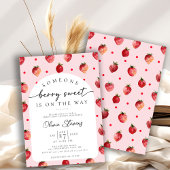 Invitation Baby shower fraise | Berry Sweet
