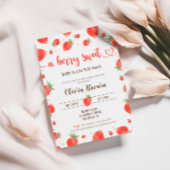 Invitation Baby shower fraise | Berry Sweet