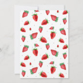 Invitation Baby shower fraise | Berry Sweet (Dos)