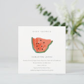 Invitation Baby shower Fruit Fruit Fruit À La Main Moderne (Debout devant)