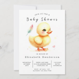 Invitation Baby shower Fun Custom Duck