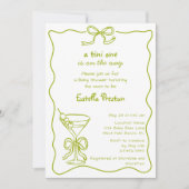 Invitation Baby Shower Funky et Fantaisiste sur le Thème du M (Devant)