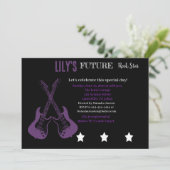 Invitation Baby shower Futur Rocker (Debout devant)