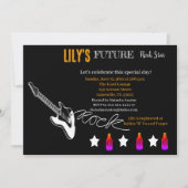 Invitation Baby shower Futur Rocker (Devant)