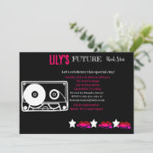 Invitation Baby shower Futur Rocker (Debout devant)