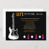 Invitation Baby shower Futur Rocker (Devant / Derrière)