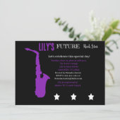 Invitation Baby shower Futur Rocker (Debout devant)