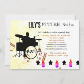 Invitation Baby shower Future Rock Star (Devant)