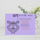 Invitation Baby shower Future Rock Star (Debout devant)