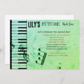 Invitation Baby shower Future Rock Star (Devant / Derrière)