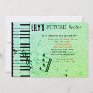 Invitation Baby shower Future Rock Star
