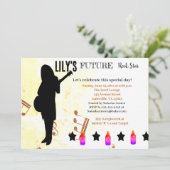 Invitation Baby shower Future Rock Star (Debout devant)