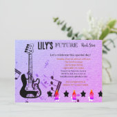 Invitation Baby shower Future Rock Star (Debout devant)