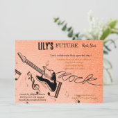 Invitation Baby shower Future Rock Star (Debout devant)