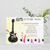 Invitation Baby shower Future Rock Star (Debout devant)