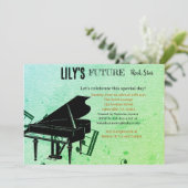 Invitation Baby shower Future Rock Star (Debout devant)