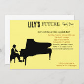 Invitation Baby shower Future Rock Star (Devant / Derrière)