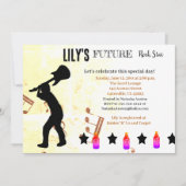 Invitation Baby shower Future Rock Star (Devant)
