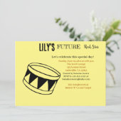 Invitation Baby shower Future Rock Star (Debout devant)