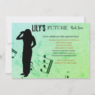 Invitation Baby shower Future Rock Star