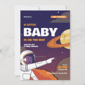 Invitation Baby shower Galaxie spatiale (Devant)
