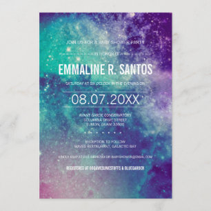 Invitation Baby shower Galaxy