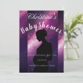Invitation Baby shower Galaxy (Debout devant)