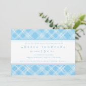 Invitation Baby shower garçon (Debout devant)