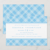 Invitation Baby shower garçon (Devant / Derrière)