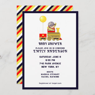 Invitation Baby shower Garçon