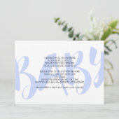 Invitation Baby shower garçon (Debout devant)