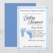 Invitation Baby shower - Garçon (Devant / Derrière)