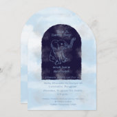 Invitation Baby shower garçon (Devant / Derrière)