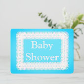 Invitation Baby shower - Garçon (Debout devant)