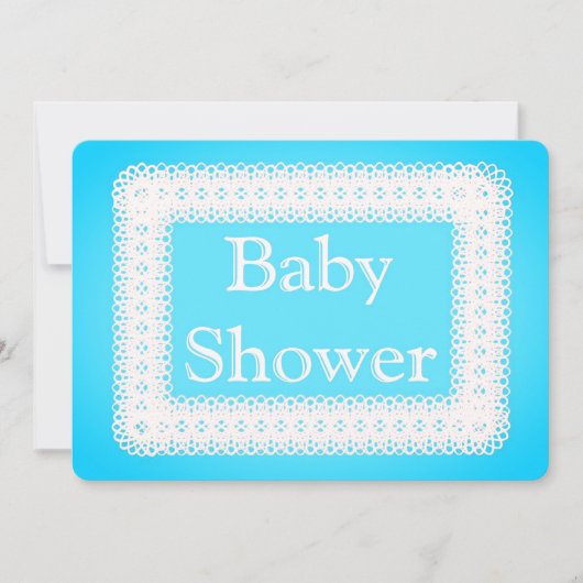 Invitation Baby shower - Garçon (Devant)
