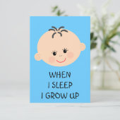 Invitation Baby shower Garçon (Debout devant)