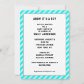 Invitation Baby shower Garçon (Dos)