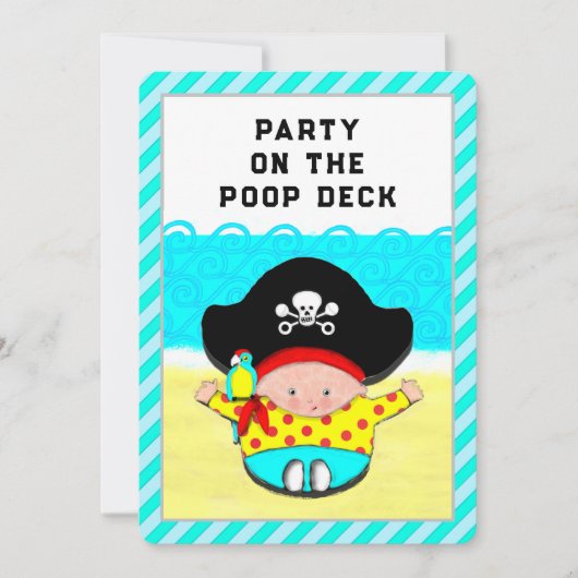 Invitation Baby Shower Garçon (Devant)