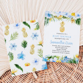 Invitation Baby-Shower Garçon Ananas