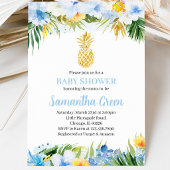 Invitation Baby-Shower Garçon Ananas