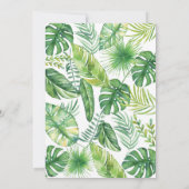 Invitation Baby shower garçon, Baby shower Jungle (Dos)