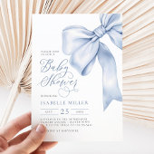 Invitation Baby shower Garçon bleu