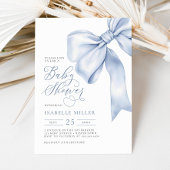 Invitation Baby shower Garçon bleu