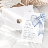 Invitation Baby shower Garçon bleu