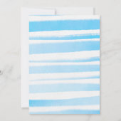 Invitation Baby shower Garçon Bleu Citrouille est en route (Dos)