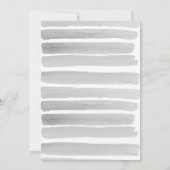 Invitation Baby shower Garçon  Bleu et gris (Dos)