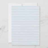 Invitation Baby shower garçon Blue Jean Denim (Dos)