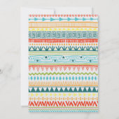 Invitation Baby shower garçon | Boho Chic (Dos)