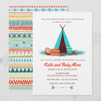 Invitation Baby shower garçon | Boho Chic