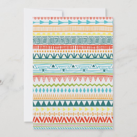 Invitation Baby shower garçon | Boho Chic (Dos)